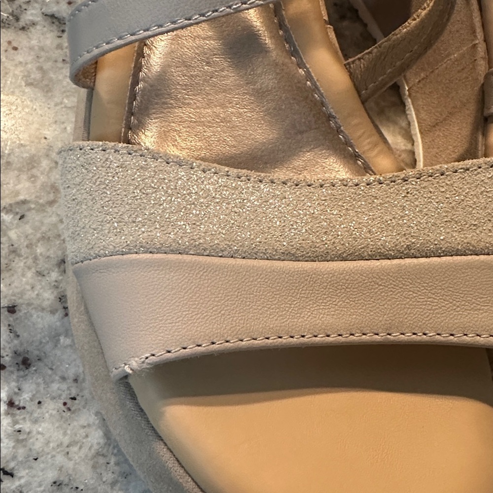 Cordani Light Beige and gold Strappy Sandals - Picture 2 of 11